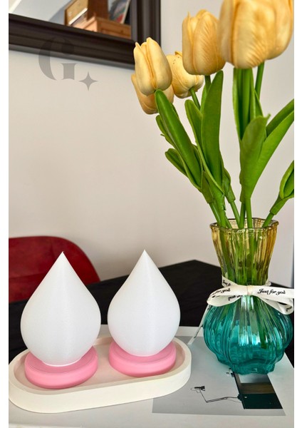 Alev Figürlü Tealight LED Mum Lamba