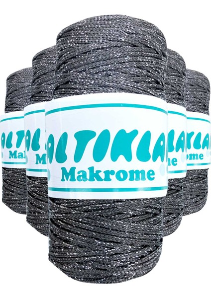 5 Adet Simli Makrome Ipi S-420
