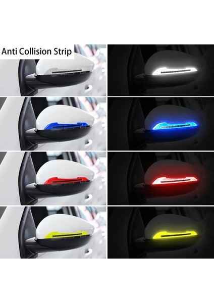 Sarı Koyu Renk 2 Adet Sağ Sol Araba Ayna Çarpma Koruyucu Renkli Reflektif Şerit fiyatları