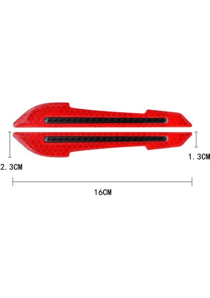 Mavi Renk 2 Adet Sağ Sol Araba Ayna Çarpma Koruyucu Renkli Reflektif Şerit fırsatları