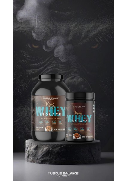 Kong Whey Isolate Protein 1800 Gr 60 Servis Kurabiye