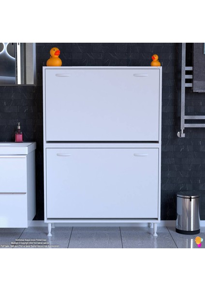 90X138X32,5 cm Gizli 6 Göz Sepetli Dolap,organizatör Mutfak Dolabı Sepetli Çok Amaçlı Dolap