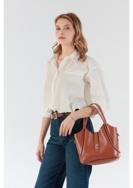 Basic Beli Lastikli Cep Detaylı Gömlek