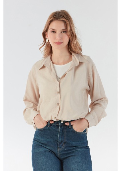 Basic Body Detaylı Kolyeli Gömlek