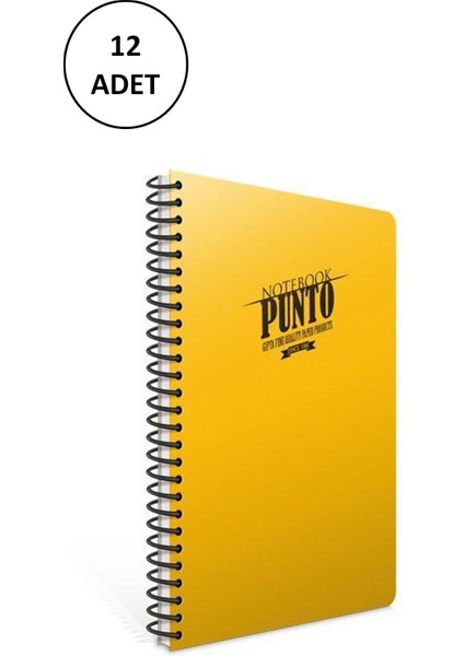 Spiralli Plastik Kapak Defter A5 100 Yp Çizgili