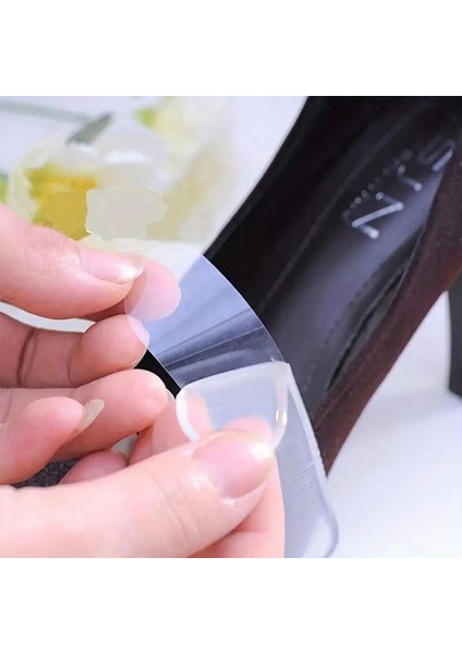 4 Çift Ayakkabı Vurma Önleyici Şeffaf Silikon Topuk Yastığı modelleri