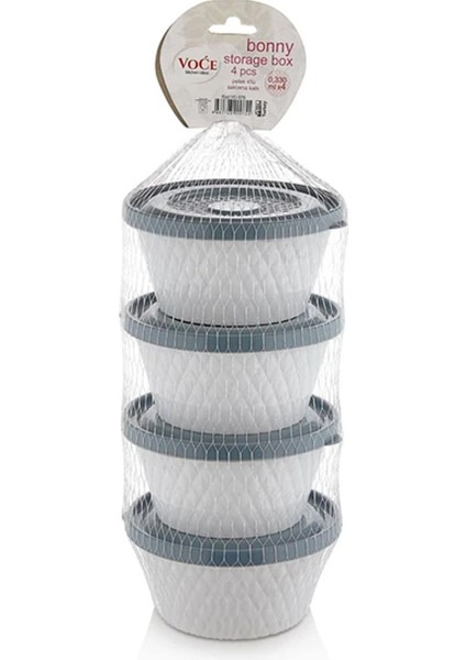 Fom Home Plastik Petek 4'lü Saklama Kabı