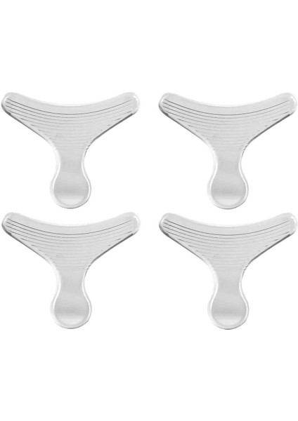 2 Çift T Şekilli Ayakkabı Topuk Vurma Silikon Ped