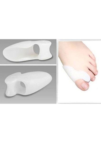 2 Çift Başparmak Bay Bayan Parmak Arası Ayak Bunyon Kemik Koruyucu Silikon Makaralı modelleri