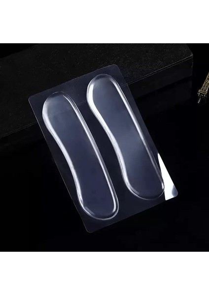 Ayakkabı Vurma Önleyici Şeffaf Silikon Topuk Yastığı 2 Çift