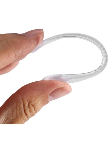 Ayakkabı Vurma Önleyici Şeffaf Silikon Topuk Yastığı 2 Çift