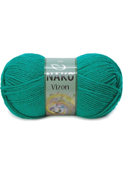 5 Adet Premium Akrilik El Örgü Ipi Yünü Renk NO:181 Ördek Başı Yeşil fiyatları