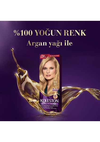 Intense Saç Boyası 8/0 Açık Kumral