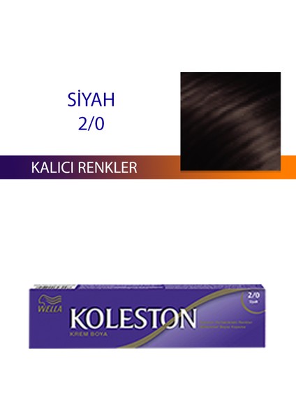 Tüp Boya Saç Boyası Siyah 2/0