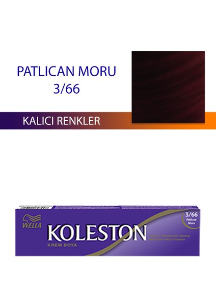 Tüp Boya Saç Boyası Patlıcan Moru 3/66