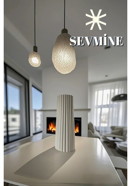 Iskandinav Tarzı Bohem Çizgili Kırık Beyaz Vazo 18 cm fiyatları