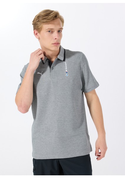 62415403 Bmw Mms Polo Medium Gray H Siyah Polo Yaka Regular Fit Düz Erkek T-Shirt modelleri
