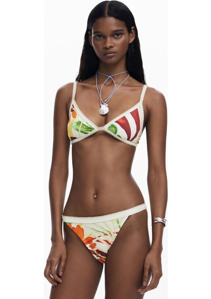 Beyaz Kadın Bikini Alt 25SWMK06
