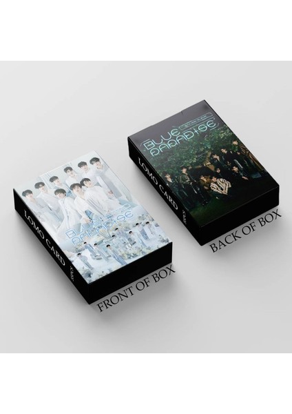 Zerobaseone '' Blue Paradise '' Çift Yön Baskılı Lomo Card Seti modelleri