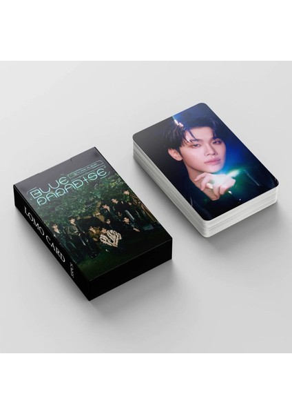 Zerobaseone '' Blue Paradise '' Çift Yön Baskılı Lomo Card Seti fırsatları