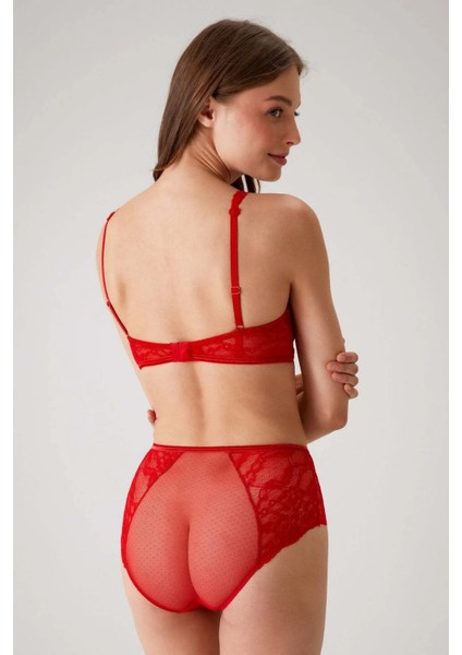 Dantelli Dolgulu Soft Push Up Sütyen Takımı
