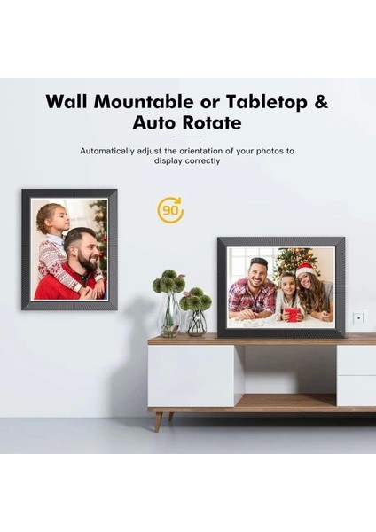 Büyük Dijital Resim Çerçevesi - 16.2 Inç 32 GB fırsatları