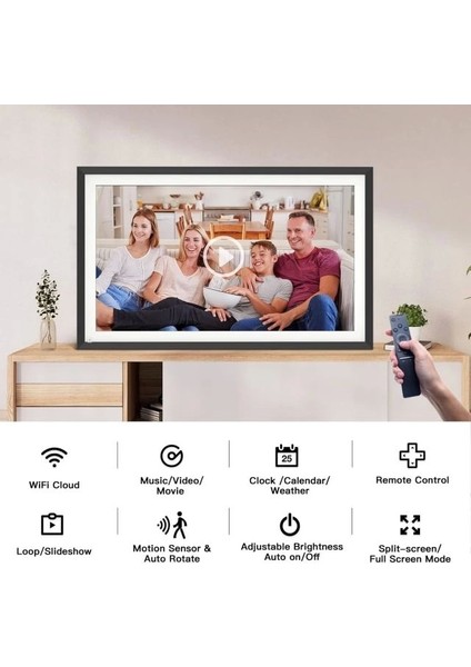 Büyük Dijital Resim Çerçevesi - 15.6 Inç 32 GB