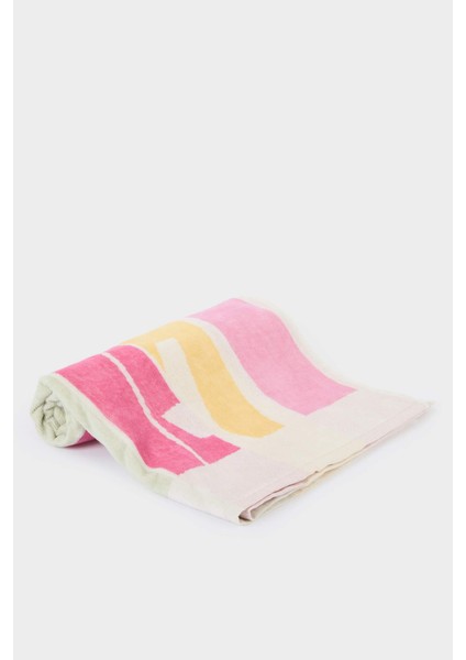 Kadın Desenli Pamuklu Plaj Havlusu C1152AX25SM modelleri