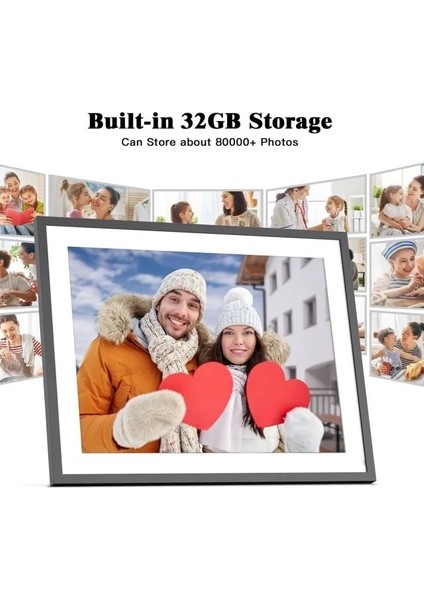 Büyük Dijital Resim Çerçevesi 17 Inç 32 GB