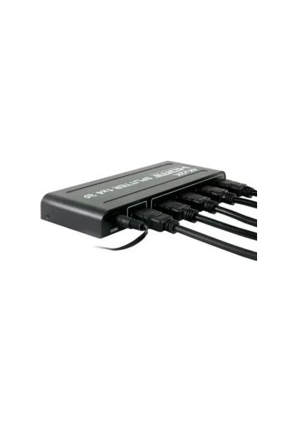4 Portlu HDMI Splitter Siyah