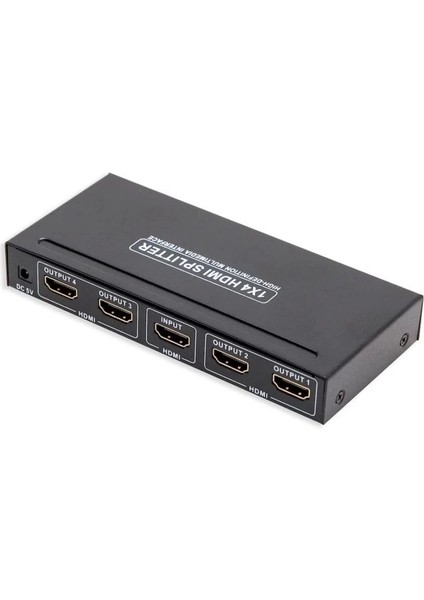 4 Portlu HDMI Splitter Siyah