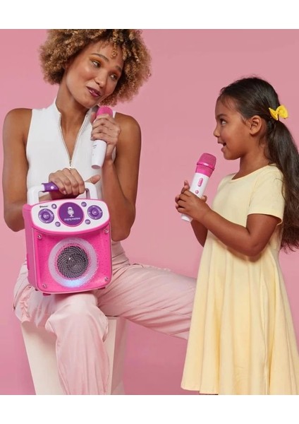 Sparkle Taşınabilir Karaoke Hoparlör Pembe modelleri
