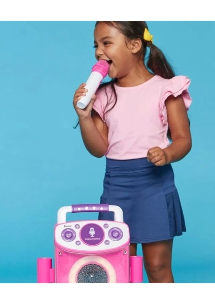 Sparkle Taşınabilir Karaoke Hoparlör Pembe fırsatları
