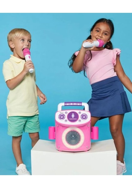 Sparkle Taşınabilir Karaoke Hoparlör Pembe indirimleri