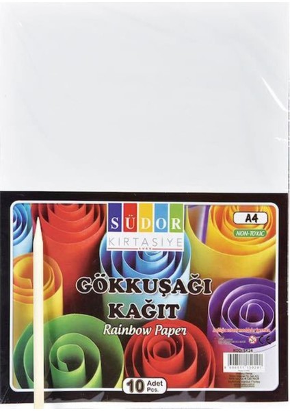 Südor Gökkuşağı Kazımalı A4 Kağıt