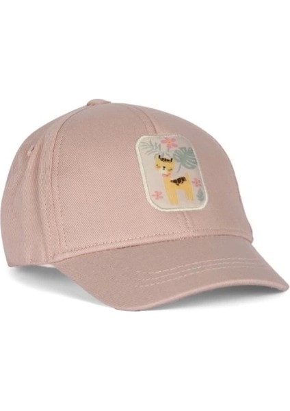 Etiketli Bebe Kız Şapka Y25140-01 Pudra