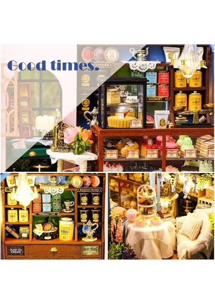 Dıy Ahşap Dollhouse ve Minyatür Mobilya A-Rose Garden Tea House fırsatları