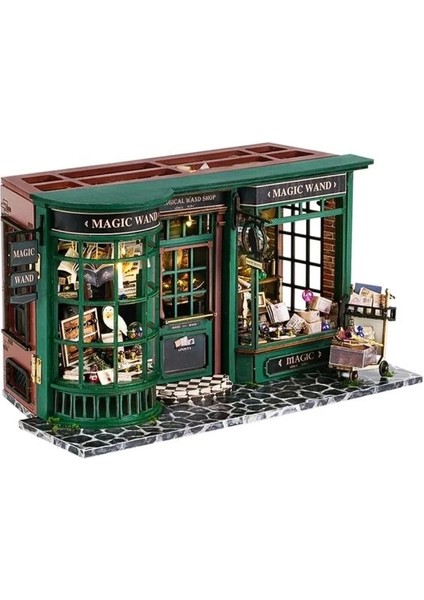 Dıy Ahşap Dollhouse ve Minyatür Mobilya Magic House2.0