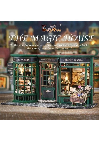 Dıy Ahşap Dollhouse ve Minyatür Mobilya Magic House2.0 modelleri