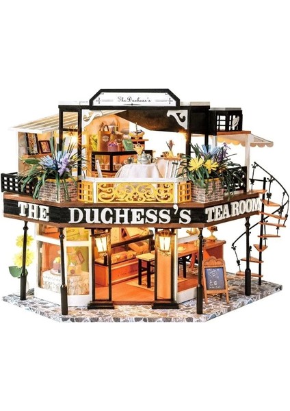 Dıy Ahşap Dollhouse ve Minyatür Mobilya The Duchess's Tea Room fiyatları