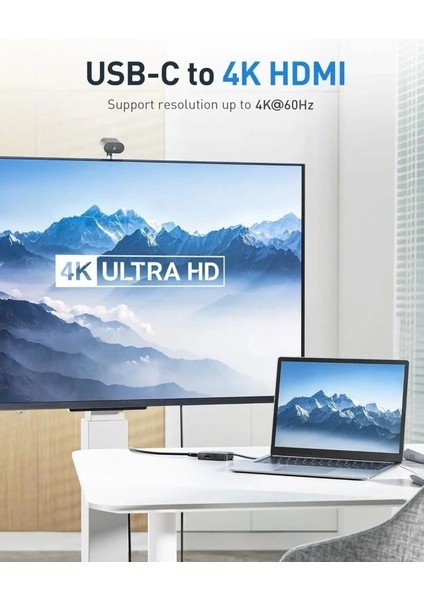 4'ü 1 Arada USB C 4K/60Hz iPhone 15 Şarj Noktası