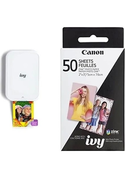 Ivy 2 Mini Fotoğraf Yazıcısı Beyaz Ivy 2