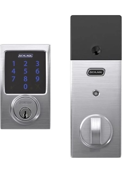 Z-Wave Plus Connect Akıllı Kilit Satin Chrome Century