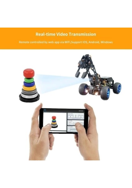 Pi Robot Kit Programlamayla Uyumlu Adeept Picar-Pro