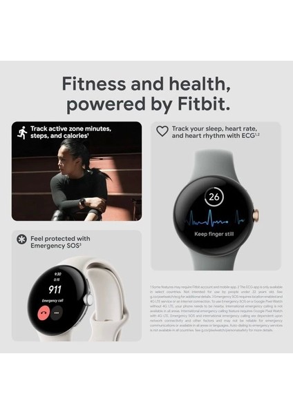 Pixel Watch Android Akıllı Saat Lte