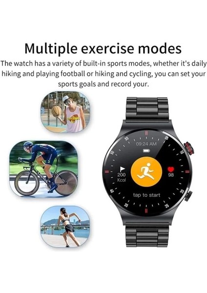 Bluetooth Akıllı Saat Siyah/kayış