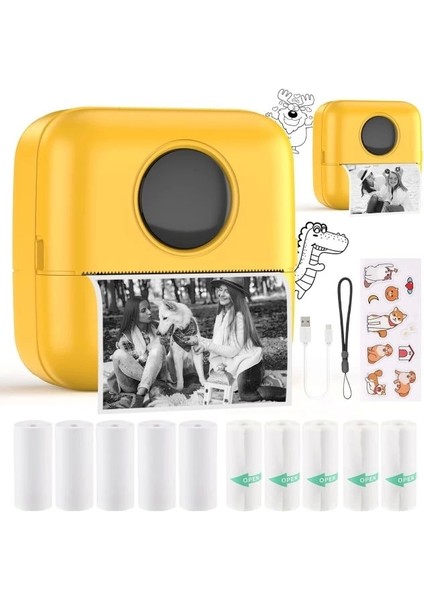 Huijukeji Mini Etiket Yazıcısı Yellow