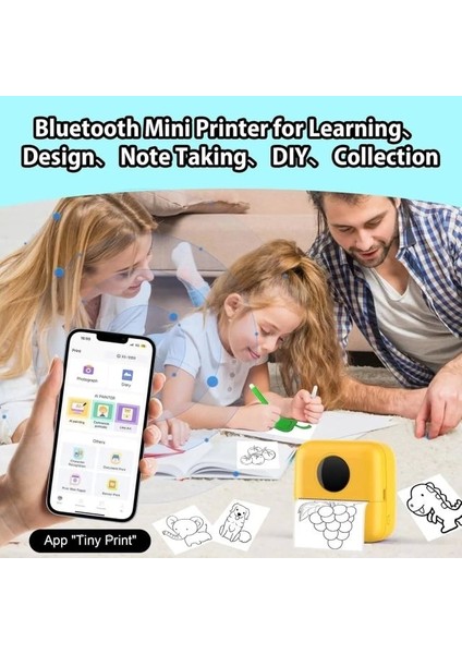 Huijukeji Mini Etiket Yazıcısı Yellow
