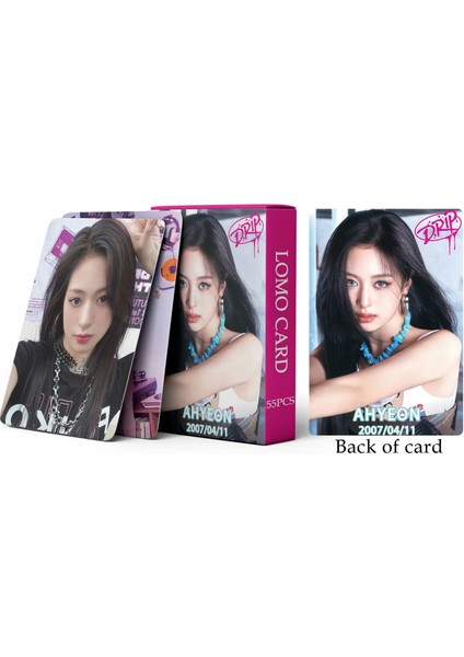 Babymonster Ahyeon '' Drip '' Çift Yön Baskılı Lomo Card Seti