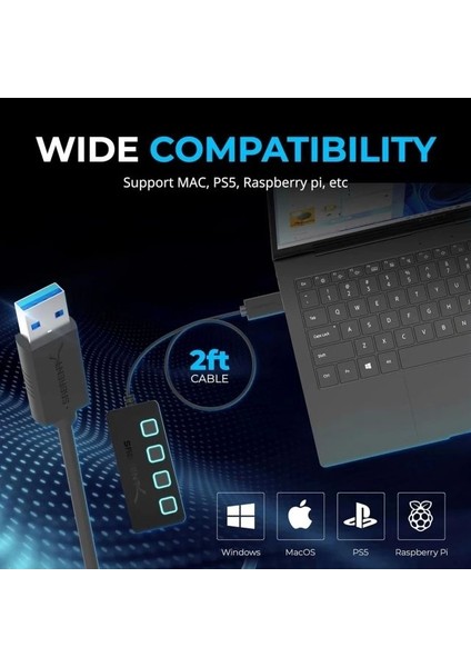 Çok Bağlantı Noktalı USB 3.0 ve Şarj Hub (HB-U930) 4-Port